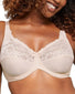 Paris Nude Front Lilyette by Bali Tailored Minimizer Bra With Lace Trim LY0428