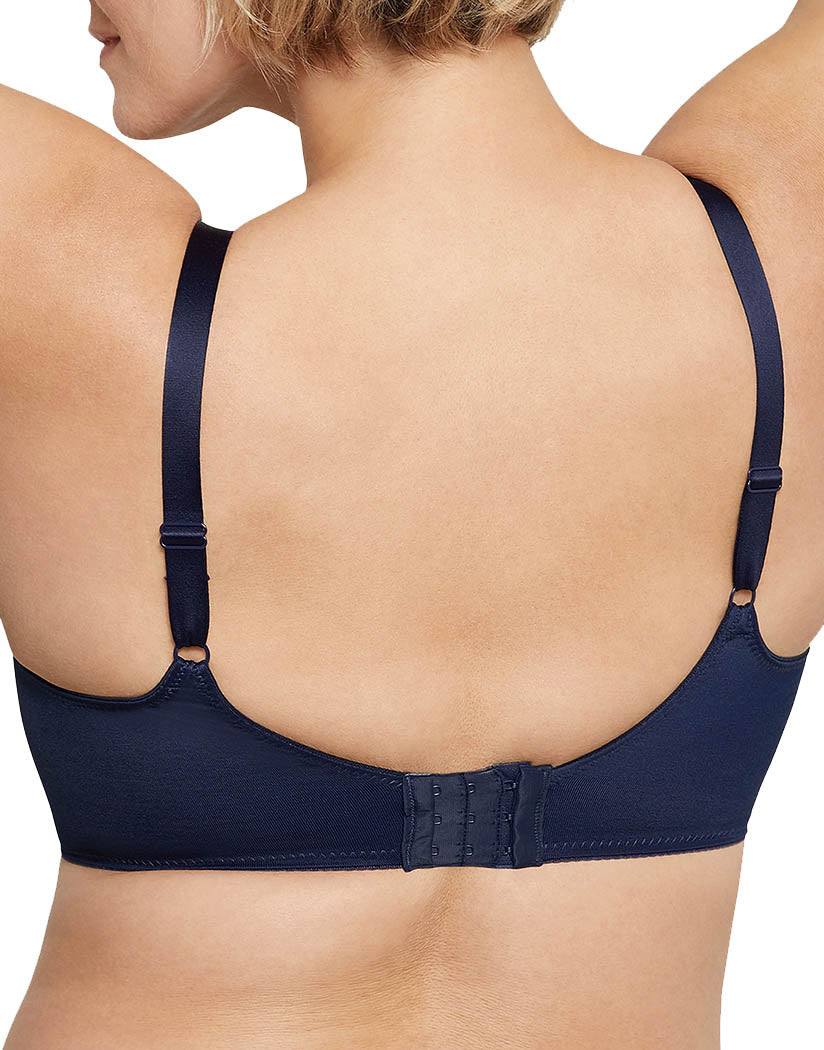 Sailor Blue Back Lilyette by Bali Tailored Minimizer Bra With Lace Trim LY0428