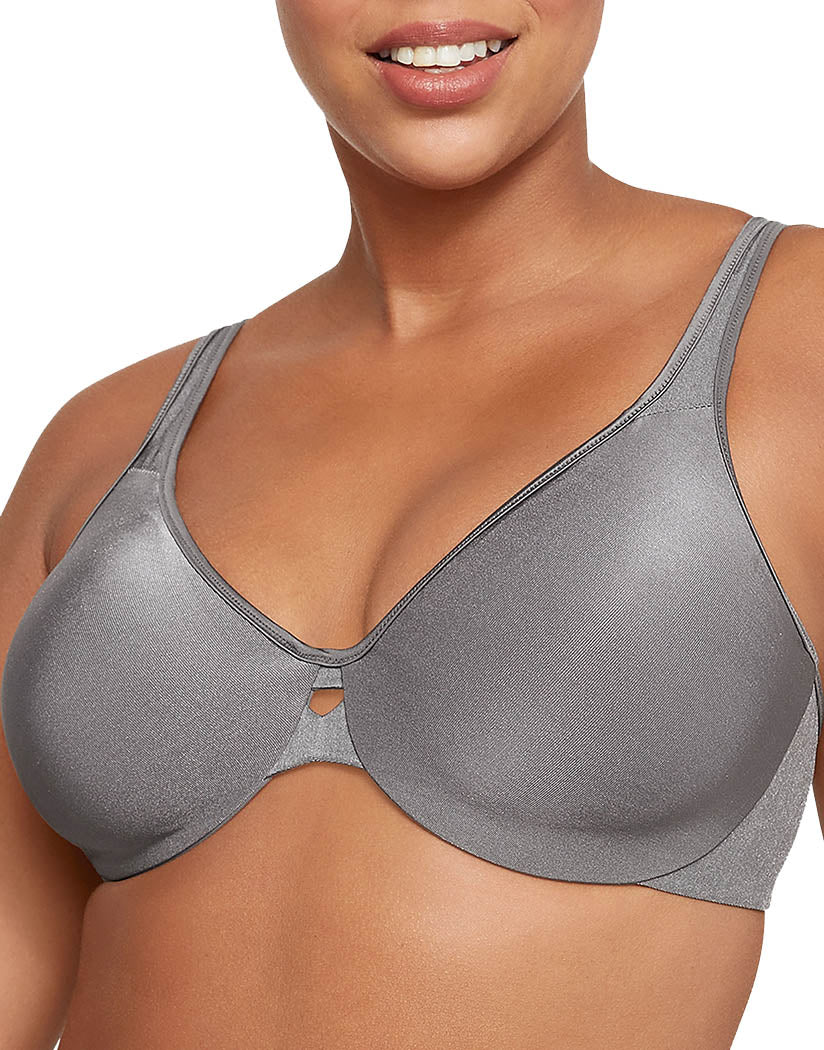 Silver Lining Front Lilyette by Bali Plunge Into Comfort Keyhole Minimizer Bra - 0904
