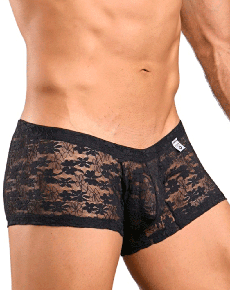 Malebasics Mbl78 Lace Trunks Black Lace