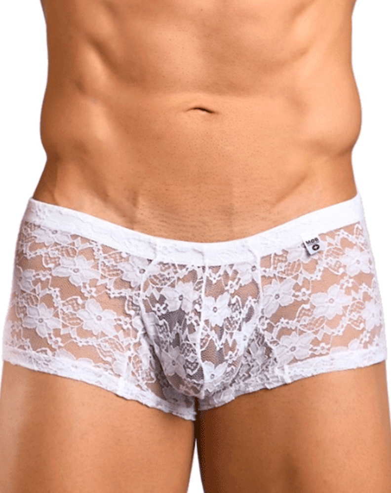 Malebasics Mbl78 Lace Trunks White Lace
