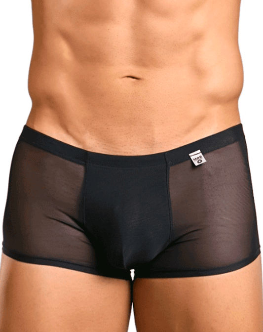 Malebasics Mbl84 Classic Pouch Trunks Black Mesh