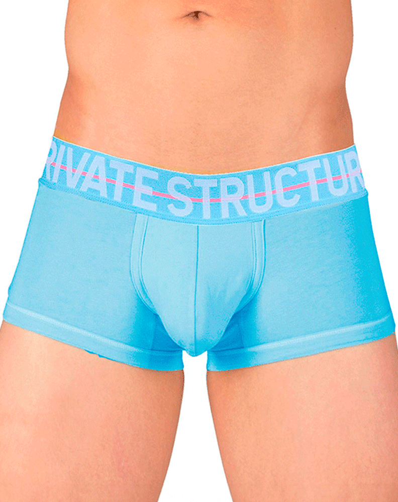 Private Structure Moux4103 Mo Lite Mid Waist Trunks Blue