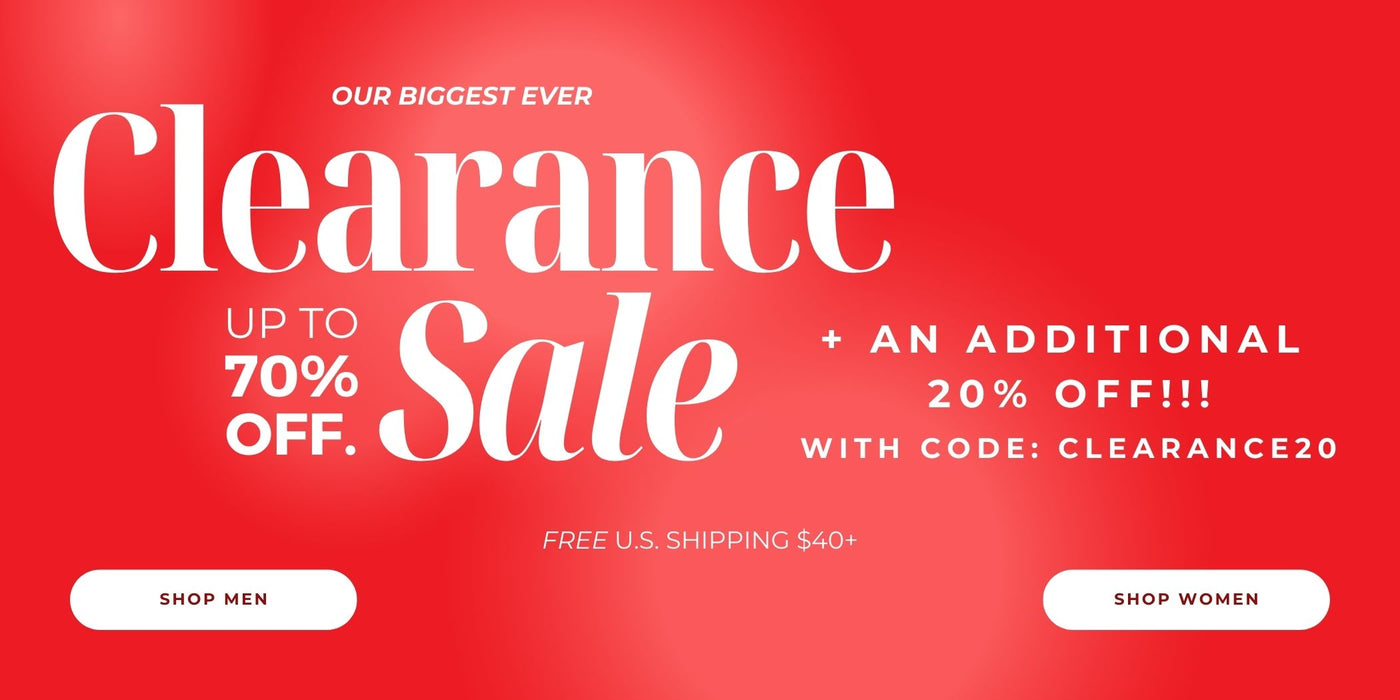 HUGE CLEARANCE SALE UP TO 70% OFF + AN ADDITIONAL 20% OFF WITH COUPON CLEARANCE20
