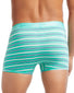 Printed Stripe/Navy Blazer/Turquoise/Geo X Print Back 2xist Cotton Stretch No-Show Trunks 4-Pack 31021433
