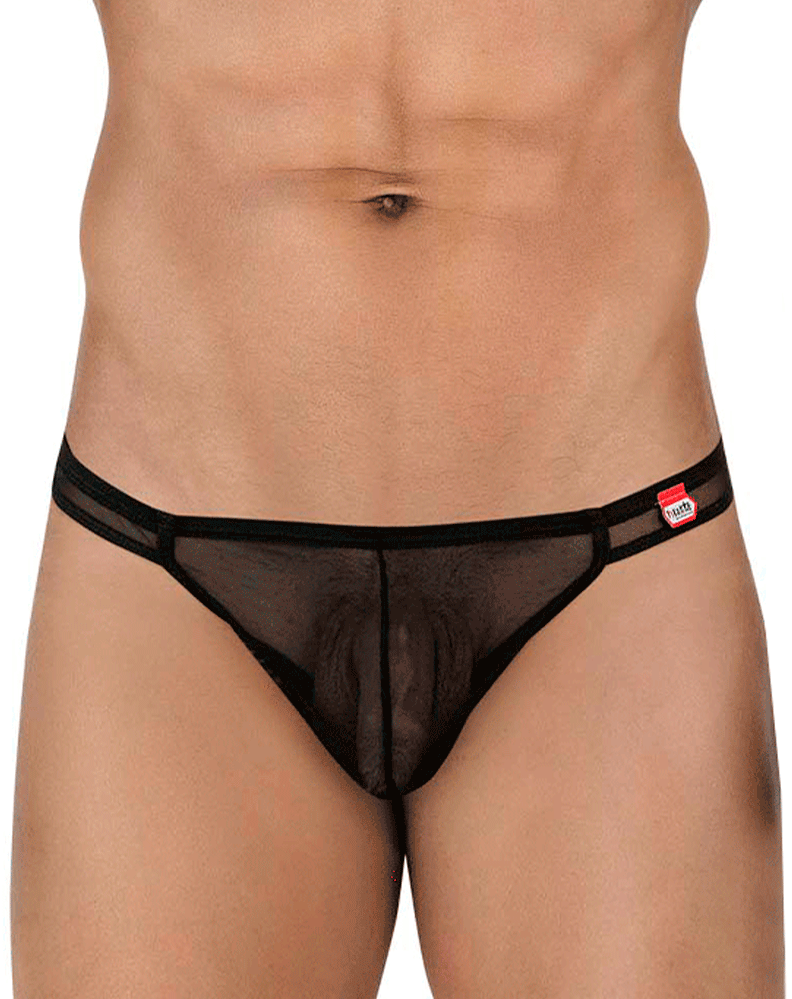 Pikante 2115 Amusing Thongs Black
