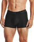 Black/Black front Under Armour Tech 3" 2-Pack Trunk - 1363618