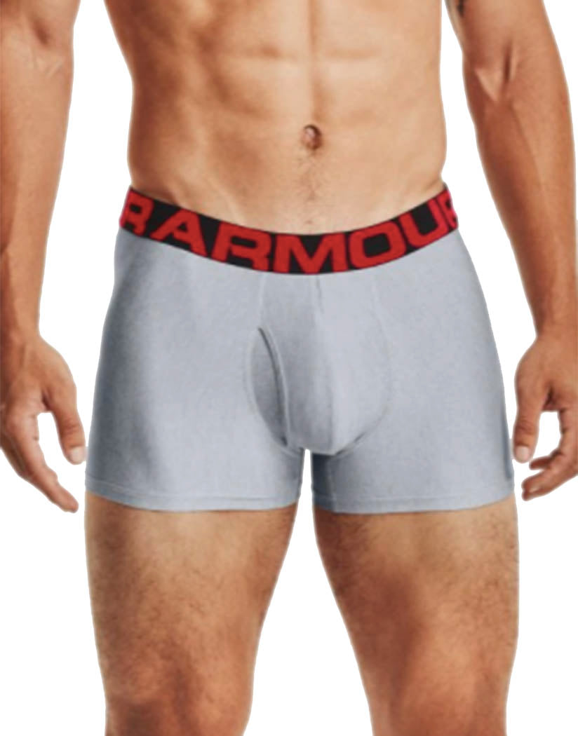 Mod Gray Light Heather/Jet Gray Light Heather front Under Armour Tech 3" 2-Pack Trunk - 1363618