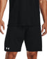 Black/White Front Under Armour Mens Locker 9" Pocketed Shorts 1351350