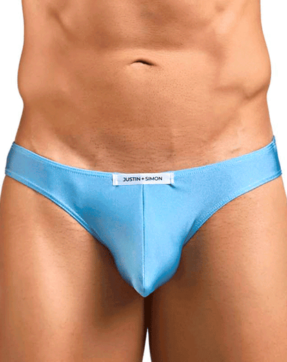 Justin+simon Xsj01 Classic Silky Bikini Baby Blue