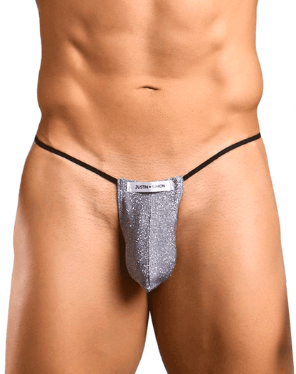 String soyeux Justin+simon Xsj02 Bulge Lurex Gris