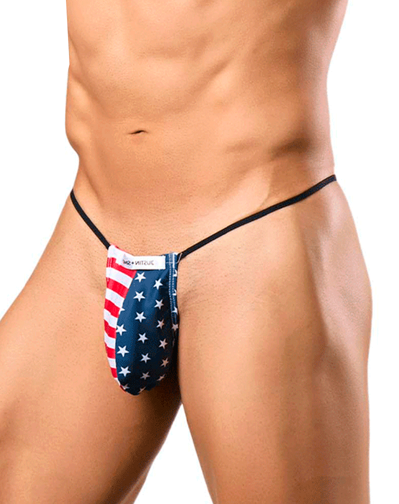 String soyeux Justin+simon Xsj02 Bulge Drapeau USA