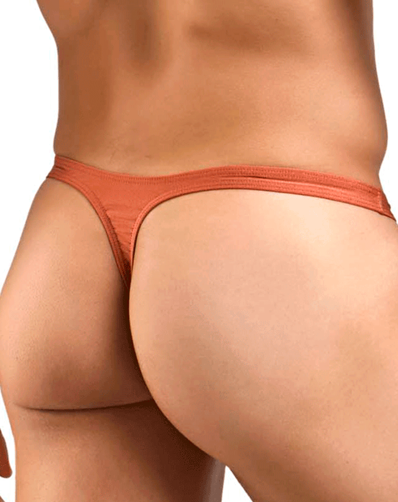 Justin+simon Xsj03 Silky Sexy Thongs Ochre