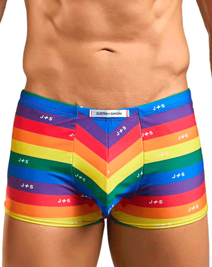Justin+simon Xsj08 Classic Trunks Pride Flag