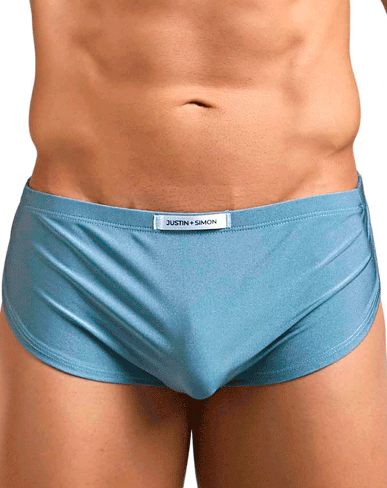 Justin+simon Xsj09 Running Shorts Metal Green