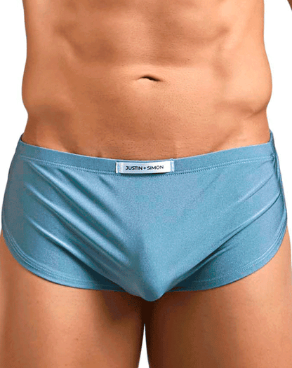 Justin+simon Xsj09 Running Shorts Metal Green