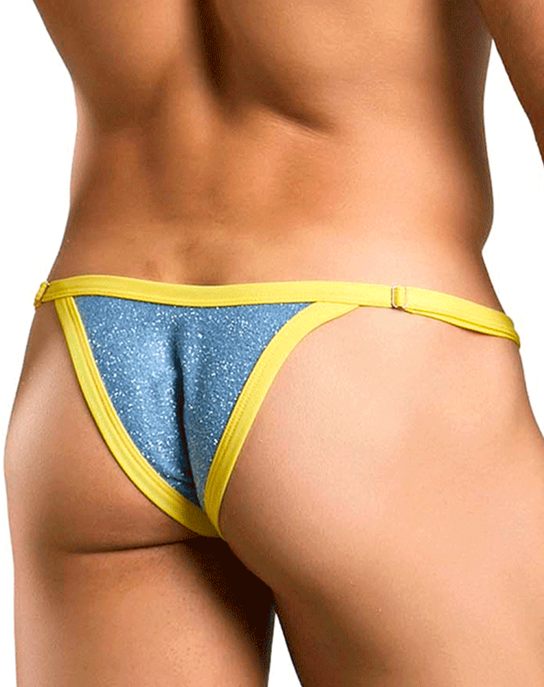 Justin+simon Xsj12 Bikini One Lurex Blue