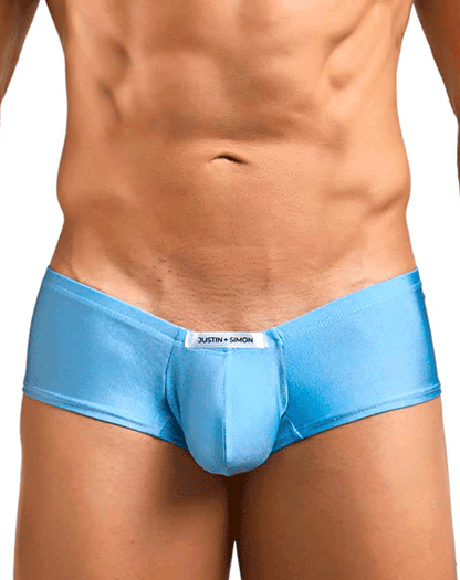 Justin+simon Xsj13 Cheeky Bulge Boxer Baby Blue
