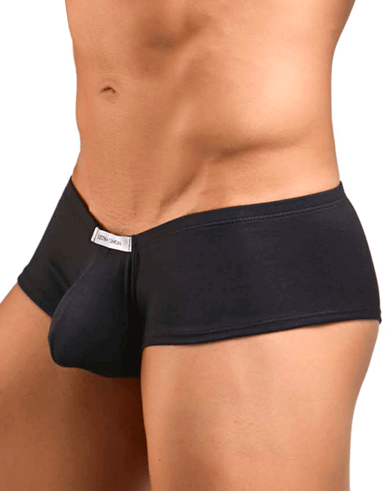 Justin+simon Xsj13 Cheeky Bulge Boxer Peach Black