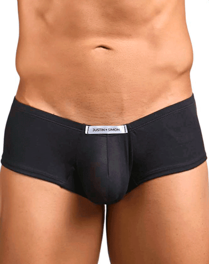 Justin+simon Xsj13 Cheeky Bulge Boxer Peach Black