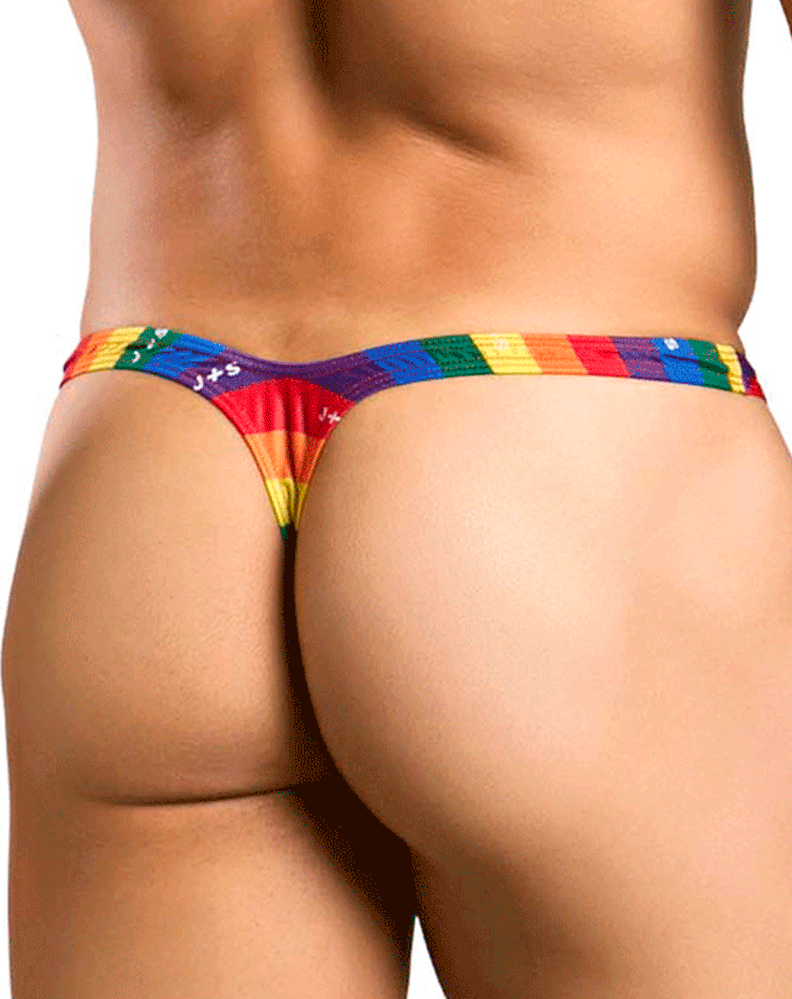 Justin+simon Xsjbu02 Bulge Thongs Pride Flag
