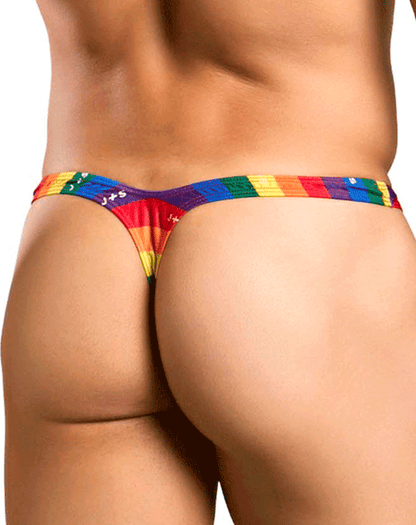 Justin+simon Xsjbu02 Bulge Thongs Pride Flag