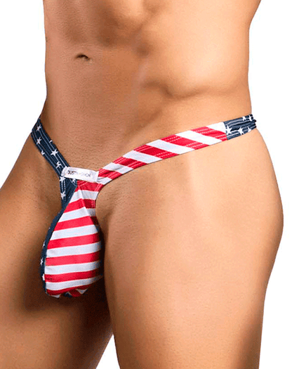 Justin+Simon Xsjbu02 Bulge Thongs USA-Flagge