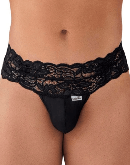 Candyman 99595 Lace Thongs Black