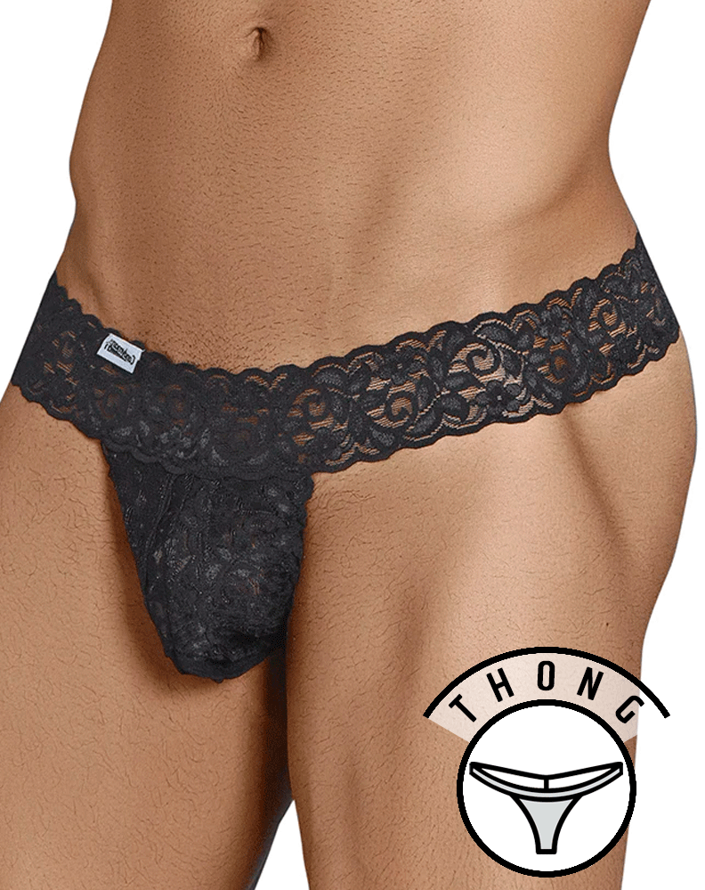 Candyman 99315 Peek A Boo Tangas, Schwarz