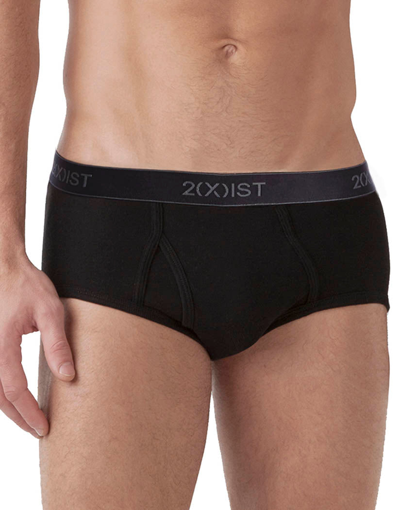 2xist Men's 3-Pack Essential Core Fly-Front Brief 020039