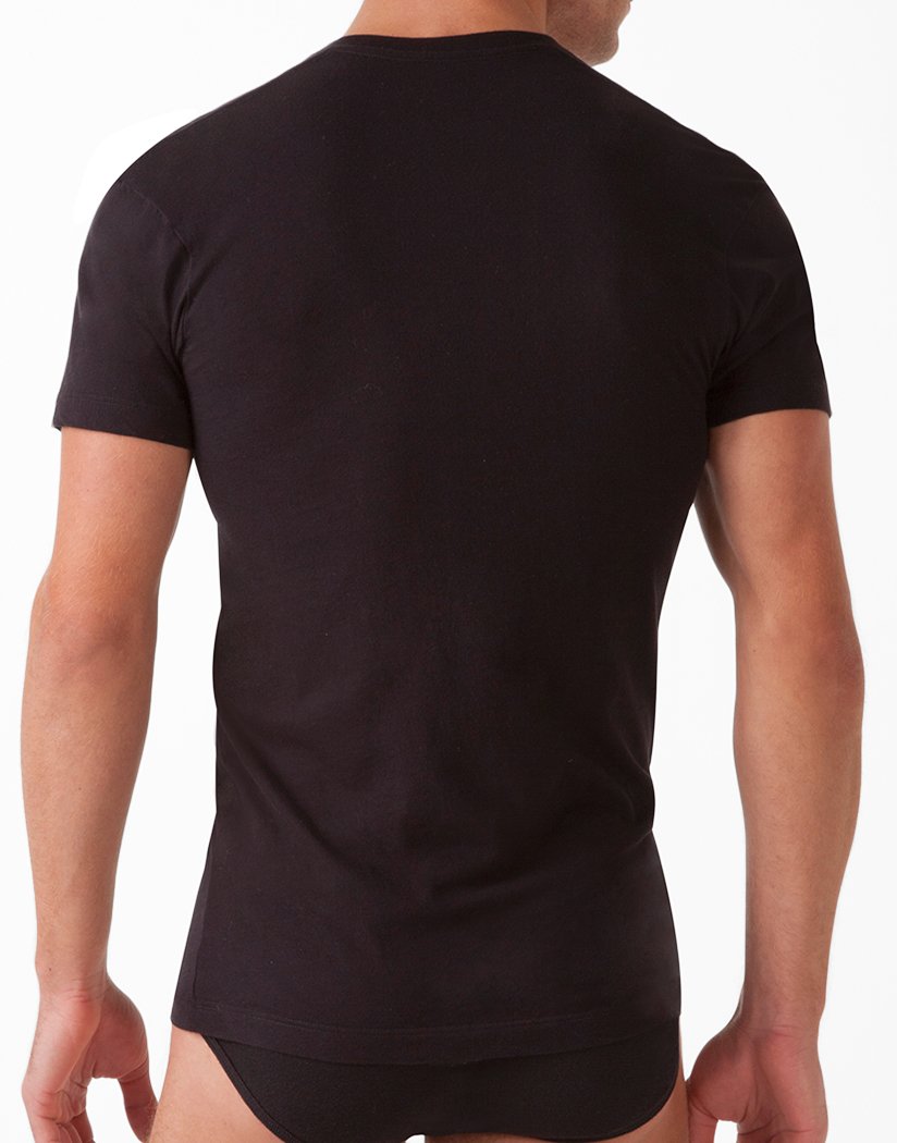 Black Back 2xist 3-Pack Essential Slim Fit V-Neck T-Shirt 020341