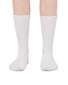 White Front UGG Rib-Knit Slouchy Crew Sock White 1014832