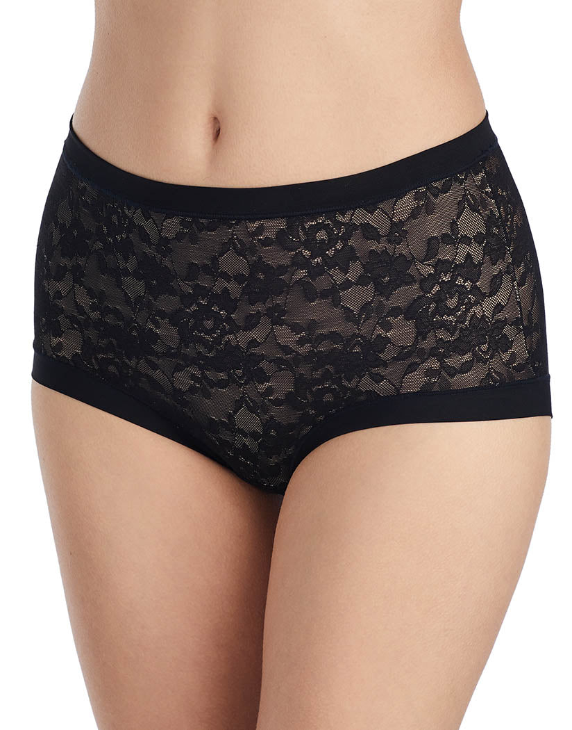 black front Le Mystere Lace Perfection Brief 6615