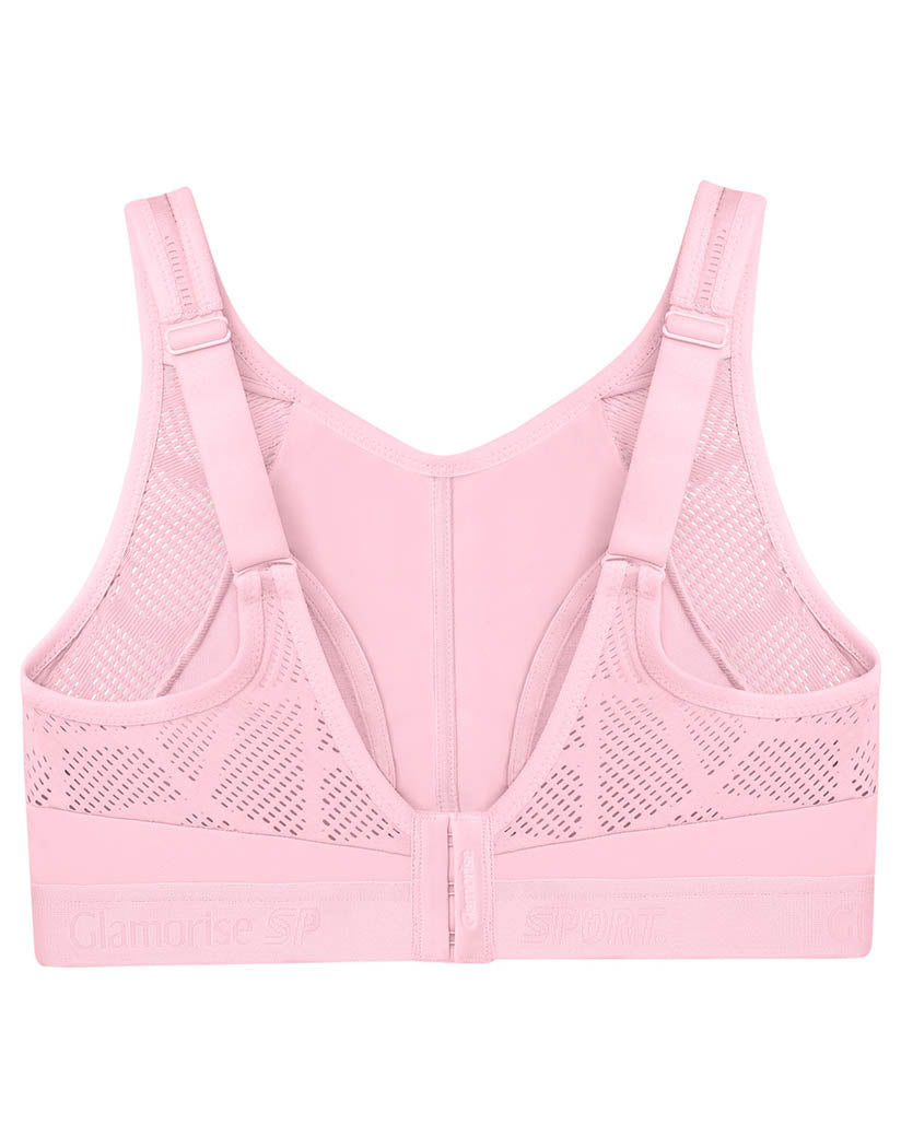 Pink Back Glamorise No-Sweat Mesh Sports Bra 1068