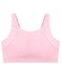 Pink Flat Glamorise No-Sweat Mesh Sports Bra 1068