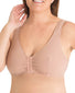 Warm Taupe front Leading Lady Meryl Front Closure Leisure Bra Warm Taupe- 110