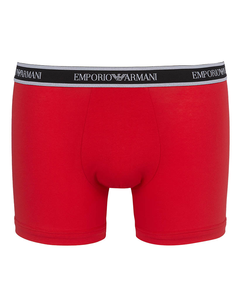 Black/Printed White/Fire Front Emporio Armani Core Logoband 3-Pack Boxer 111473-12721