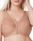 Cappuccino Front Glamorise Natural Shape Front-Close Support Bra Cappuccino 1210