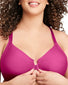 Berry Front Glamorise Wonder Wire Smoothing Underwire Front Close Bra 1247
