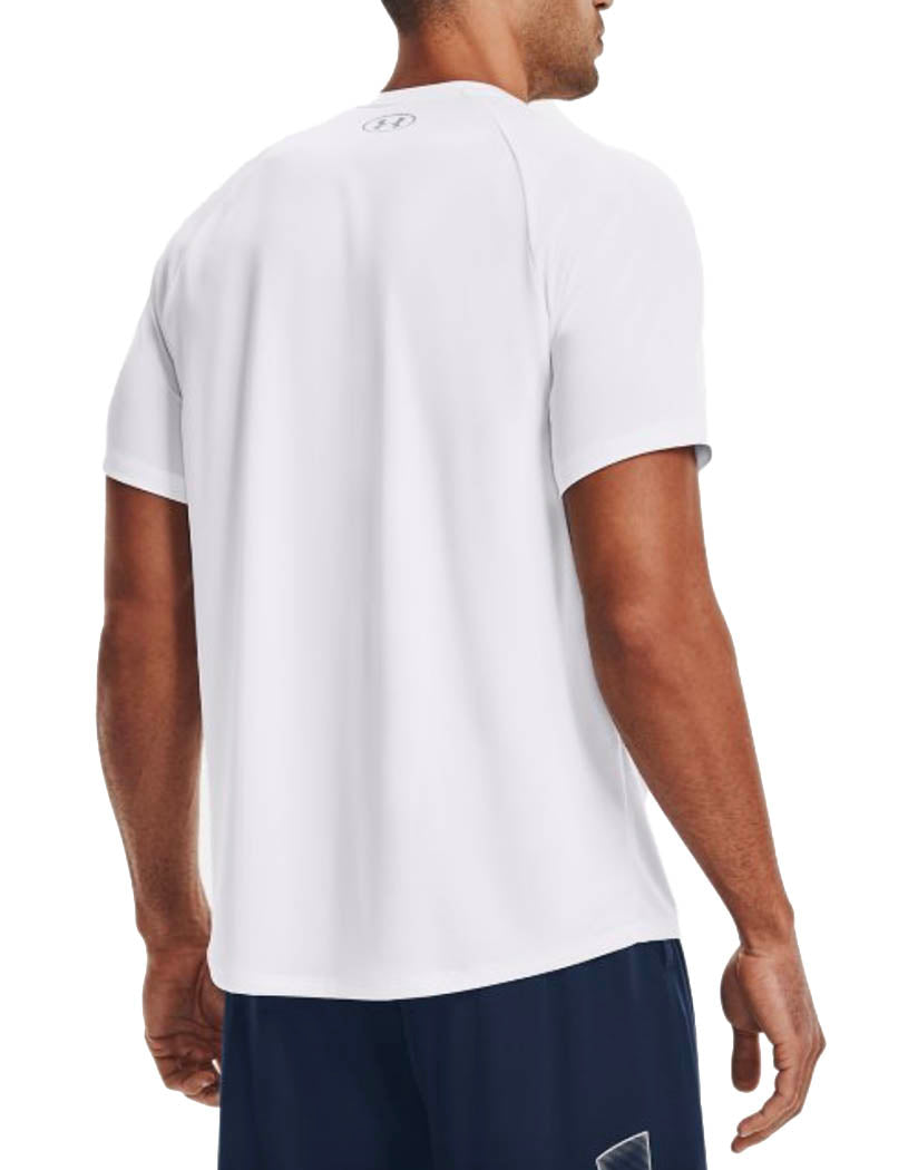 White/ Overcast Gray Back Under Armour Tech 2.0 Short Sleeve Knit T-Shirt 1326413