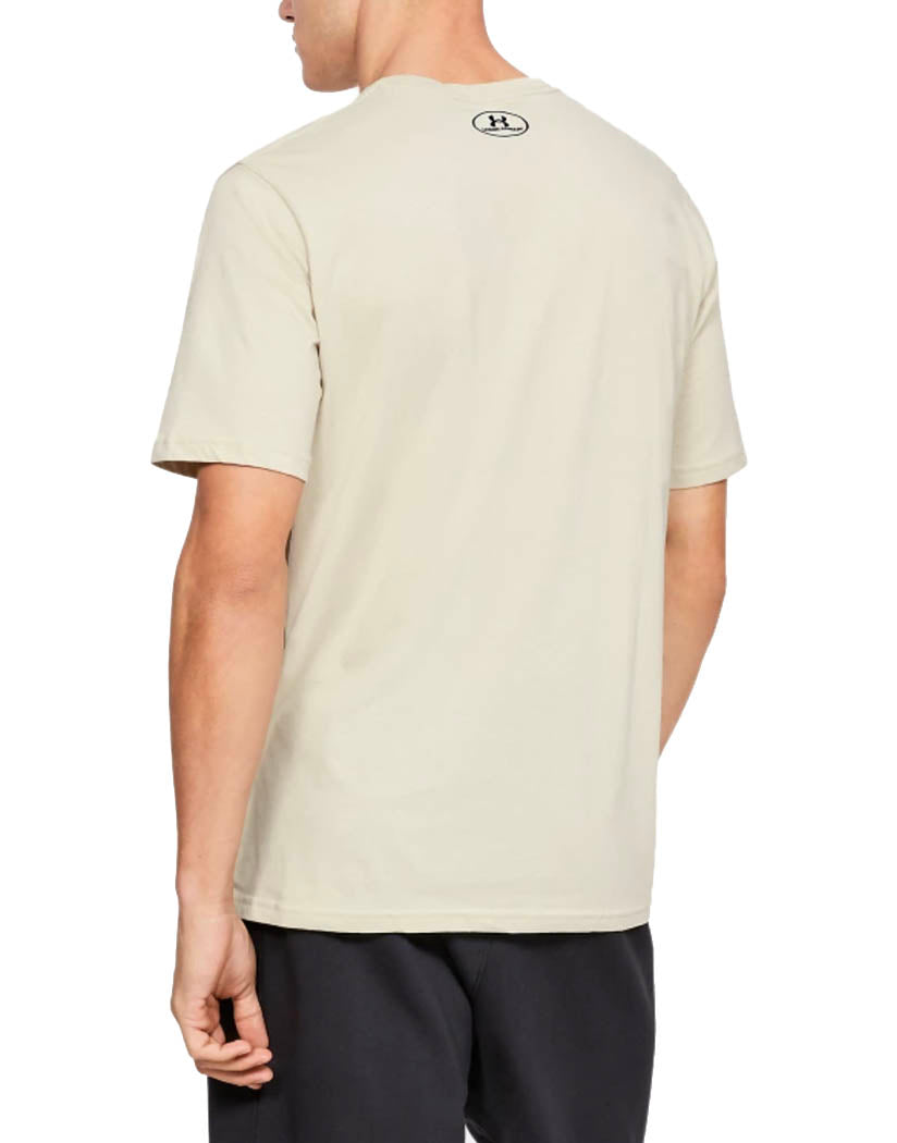 Khaki Base/ Black Back Under Armour Sport Style Knit Short Sleeve T-Shirt 1326799
