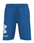 Victory Blue Front Under Armour Rival FLC Big Logo Knit Short 1357118