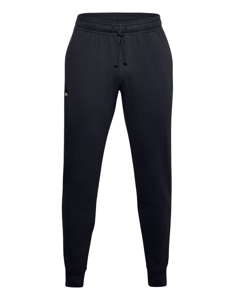 Black/Onyx White Front Under Armour Rival Fleece Joggers 1357128