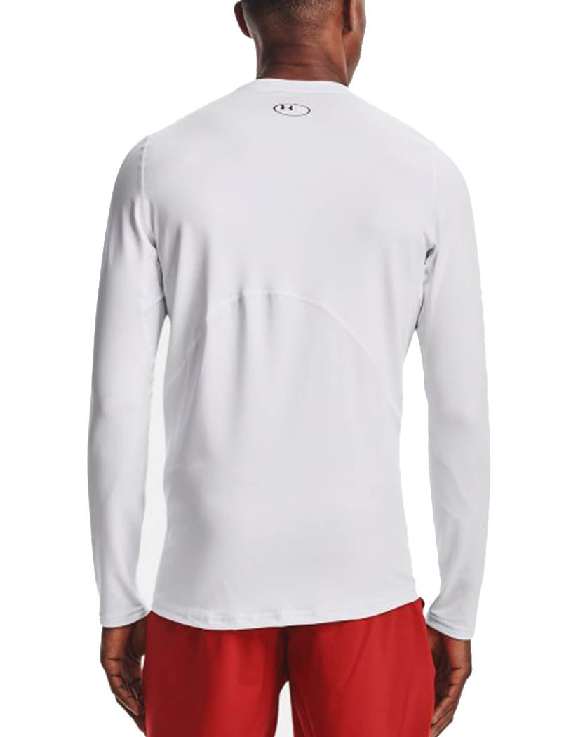 White/ Black Back Under Armour CG Armour Fitted Crew Long Sleeve Shirt 1366068