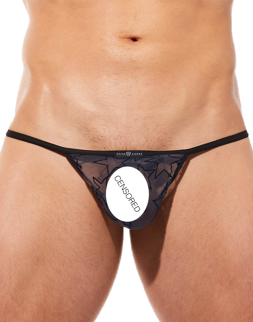 Navy Front Gregg Homme Starr Detachable G-String With Cockring 190116