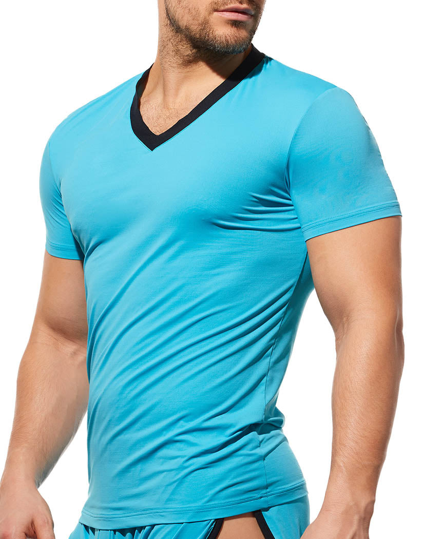 Aqua Side Gregg Homme Yoga T-Shirt 190407