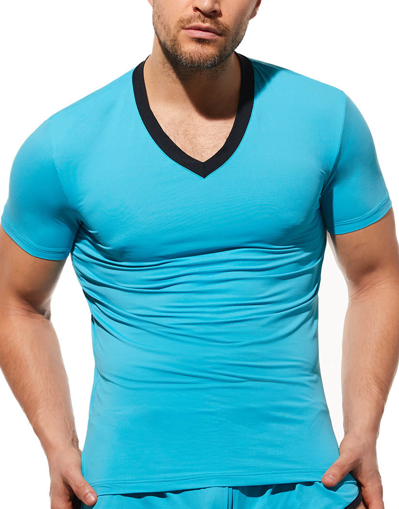 Aqua Front Gregg Homme Yoga T-Shirt 190407