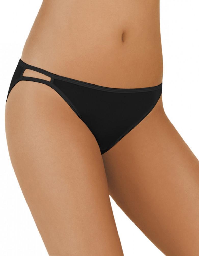 Black Satin String Bikini Panty · Size XL/8