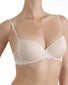 Naturally Nude Front Wacoal Petite Embrace Lace Push-Up Underwire Bra