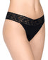 Black Front Hanky Panky Cotton with a Conscience Original Rise Thong